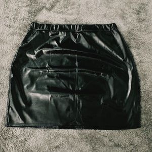 Faux Leather Skirt